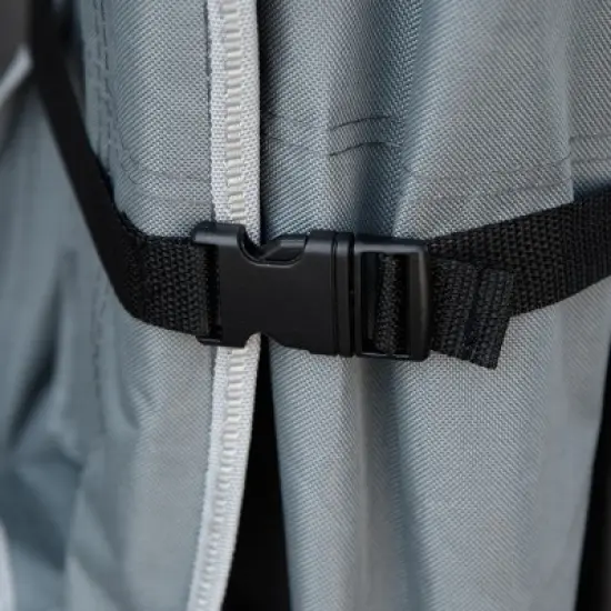 Outsunny Folding Camping Cot Adults, Double Layer Heavy Duty Sleeping Cots with Carry Bag, Portable Outdoor Lightweight Cot Bed image {5}