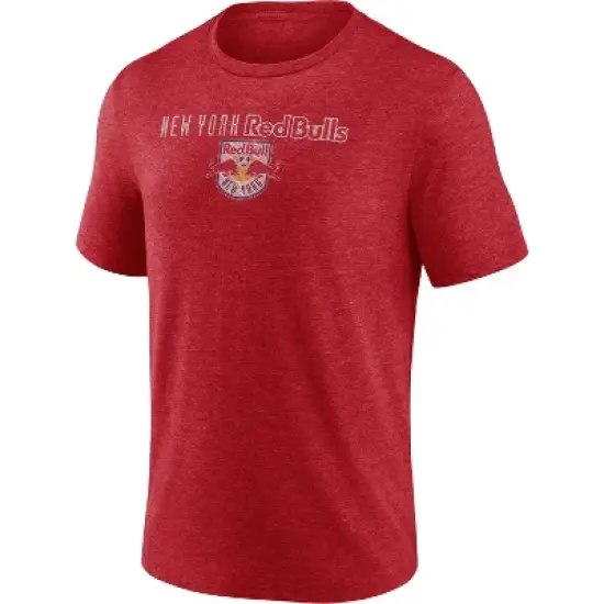 MLS New York Red Bulls Men's Short Sleeve Triblend T-Shirt image {3}