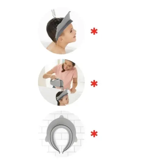 Skip Hop Moby Baby Bath Visor - Gray image {2}