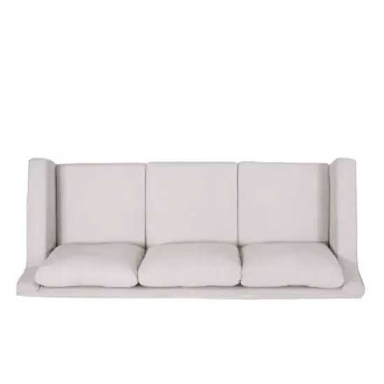 Arrastra Contemporary Fabric 3 Seater Sofa with Skirt - Christopher Knight Home image {3}