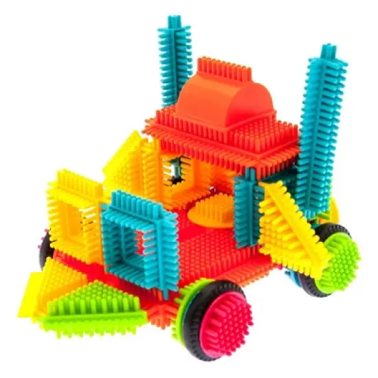 PicassoTiles&reg; Bristle Lock Tiles Building Blocks, 120-Piece image {4}