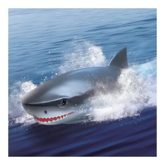 Jupiter Creations, Inc Shark Boat 2.4G Remote Control Water Toy image {2}