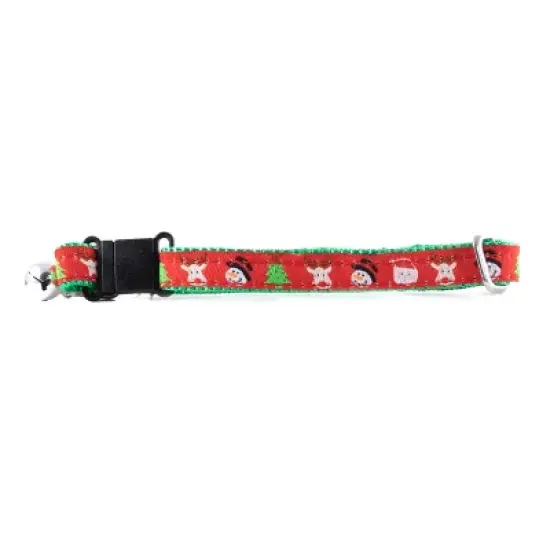 The Worthy Dog Merry Christmas Breakaway Adjustable Cat Collar image {1}