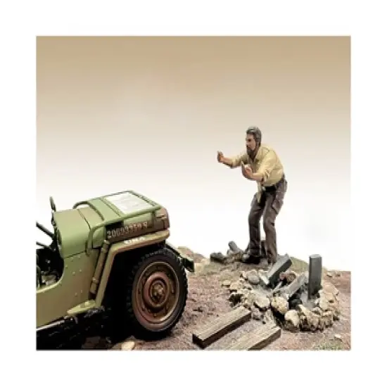 "4X4 Mechanic" Figure 6 for 1/18 Scale Models by American Diorama image {1}