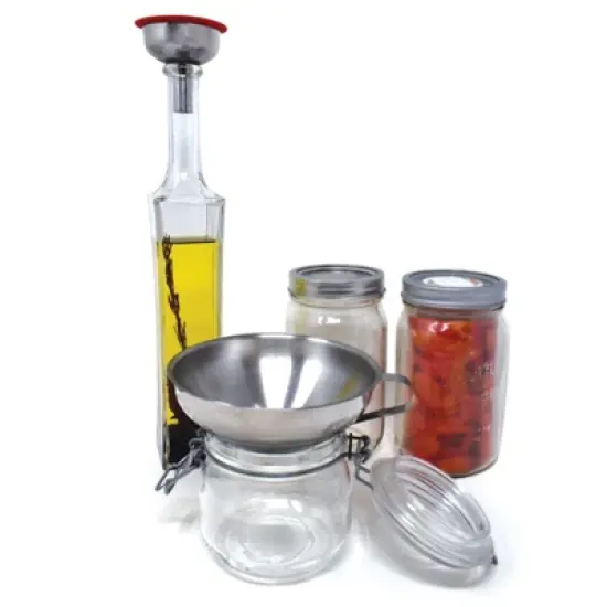 Norpro Heavy Duty Stainless Ssteel Wide Mouth Funnel with Removable Strainer, 5.5-Inch image {5}