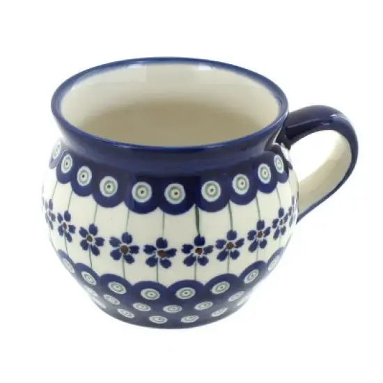 Blue Rose Polish Pottery 910 Zaklady Bell Shaped Mug image {5}