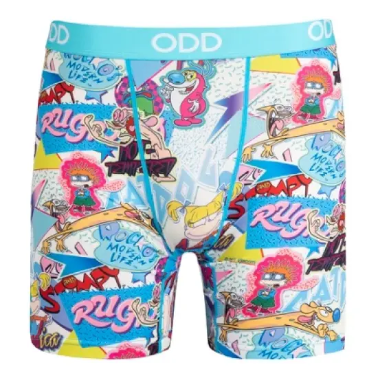 Odd Sox, Funny Men's Boxer Briefs Underwear, Nickelodeon Cartoons Novelty Print image {8}