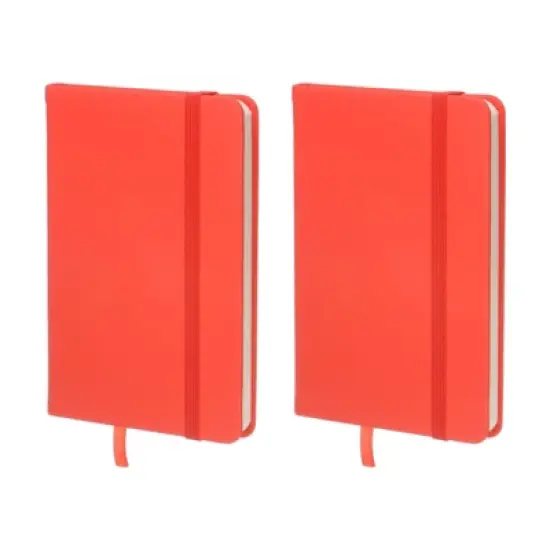 Unique Bargains Hardcover A6 Lined Office Writing Journal Notebook 160 Pages 2 Pcs image {6}
