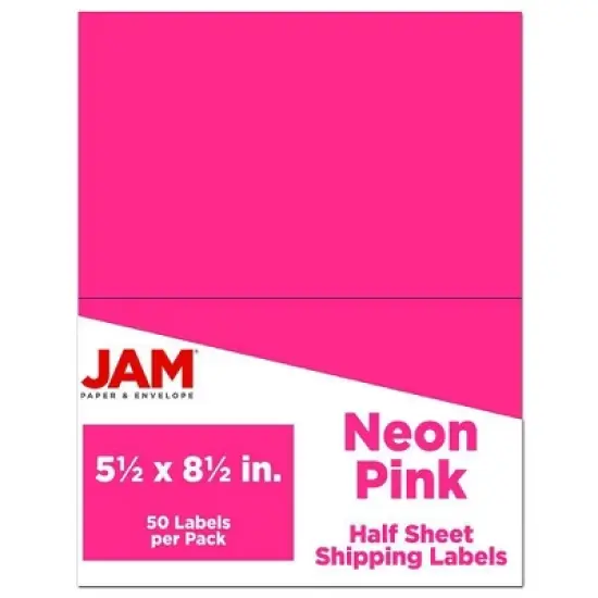 JAM Paper Shipping Labels 5.5" x 8.5" 50ct image {6}