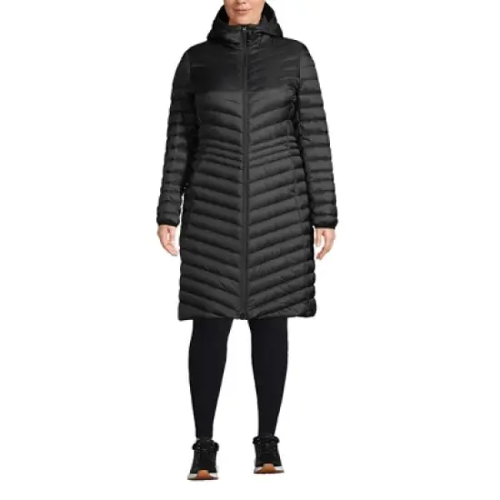 Lands' End Women's Ultralight Packable Long Down Coat image {3}