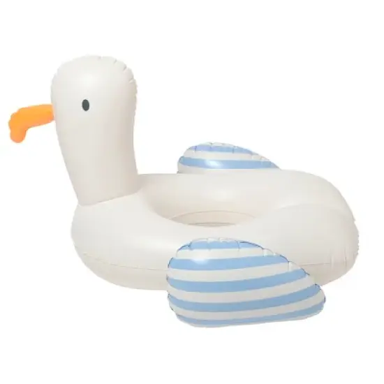 Sunnylife: Sid The Seagull Tube Pool Ring - Inflatable Bird Shaped Float image {3}
