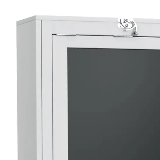 Wall Mount Folding Desk Cabinet with Blackboard White - Danya B. image {11}