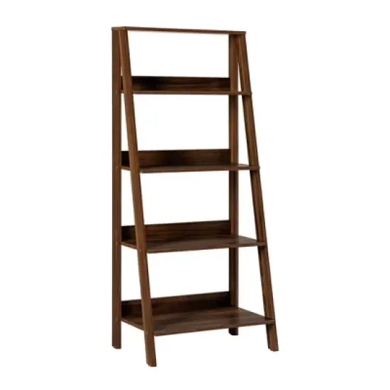 55" Thatcher Transitional Wood 4 Shelf Ladder Bookshelf - Saracina Home image {13}