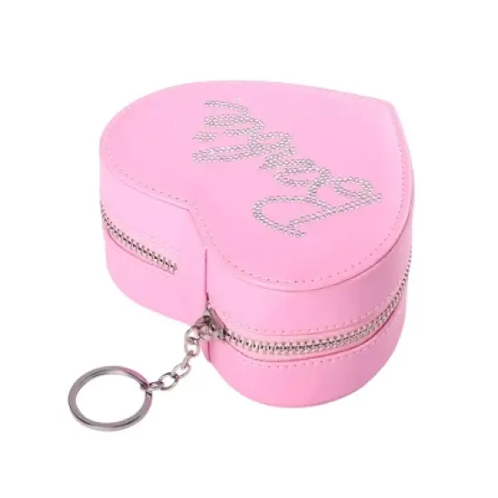 Barbie Heart Shaped Zippered Jewelry Travel Case image {2}
