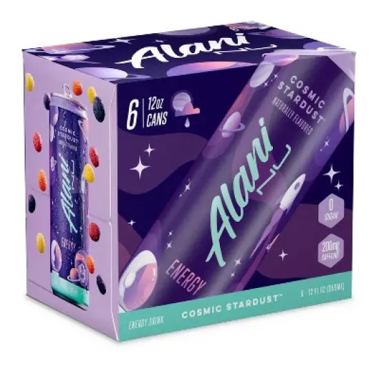 Alani Cosmic Stardust Energy Drink - 6pk/12 fl oz Cans image {3}