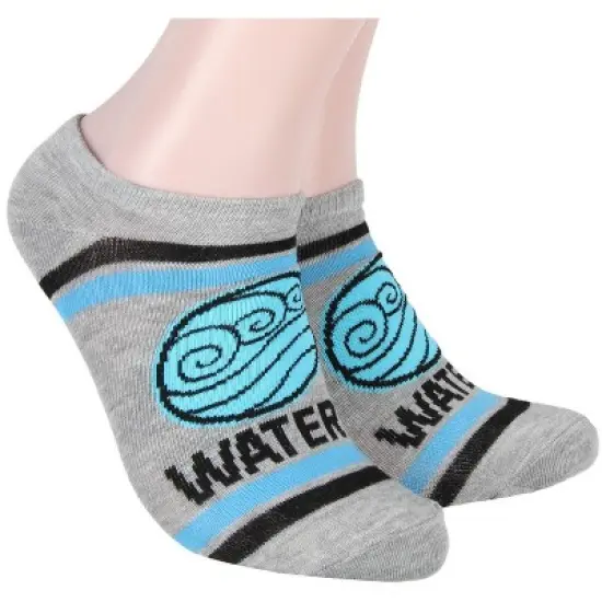 Nickelodeon Avatar The Last Airbender Elements No-Show Ankle Socks 5 Pair Multicoloured image {2}