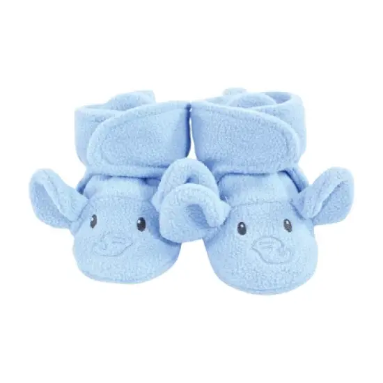 Hudson Baby Unisex Baby Trapper Hat, Mitten and Bootie Set, Blue Elephant image {3}