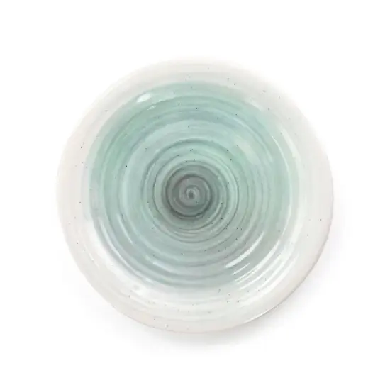 Elama 12 Piece Lightweight Melamine Dinnerware Set in Light Blue image {7}