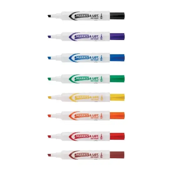 Avery Marks-A-Lot Desk-Style Dry Erase Marker Chisel Tip Assorted 8/Set 24411 image {6}