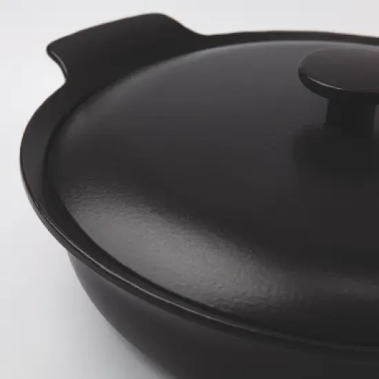 BergHOFF Ron Cast Iron Enameled Deep Skillet, Matching Lid image {3}