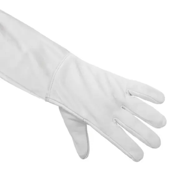 Honey Keeper Beekeeping Gloves - Goatskin Leather with Canvas Sleeve and Elastic Cuff image {2}