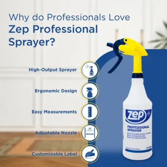 Zep Professional Sprayer &ndash; From a Fine Mist up to a 30-Foot Stream - 32 oz image {2}