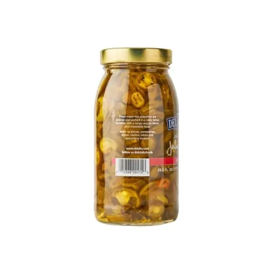 DeLallo Sliced Jalapeno Peppers, 25.5 oz Jar, (3 Pack) image {4}