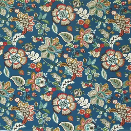 Telfair 2-Piece Outdoor Wicker Seat Cushion Set - Blue - Pillow Perfect image {2}