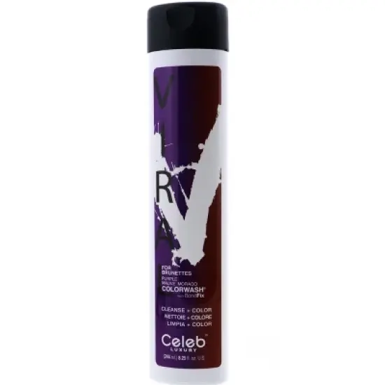 Celeb Luxury Viral Purple for Brunettes Colorwash, 8.25 oz image {1}