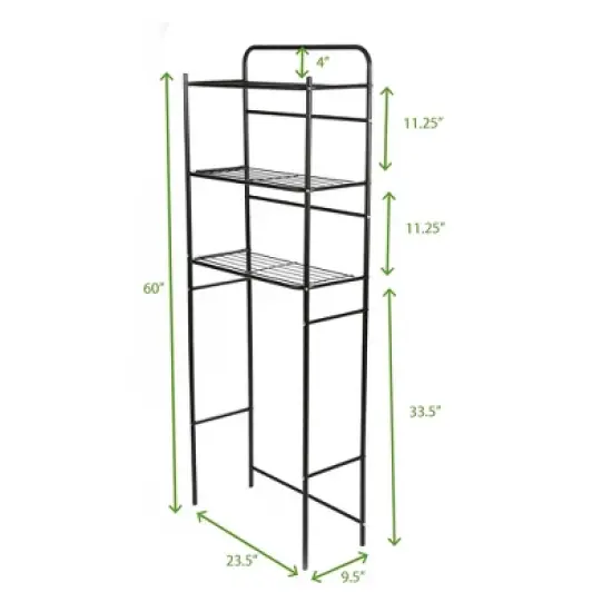 Mind Reader 3 Tier Over the Toilet Bathroom Organizer image {6}