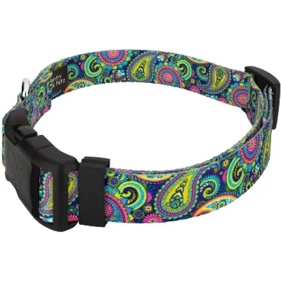 Country Brook Petz Deluxe Bright Paisley Dog Collar and Leash image {2}