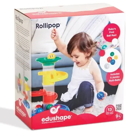 Edushape Rollipop Jumbo Sized Balls Raceway - 13 Pieces image {2}