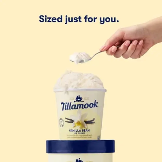 Tillamook Vanilla Bean Frozen Ice Cream - 16 fl oz image {3}