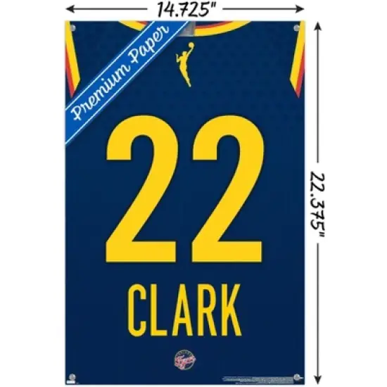 Trends International WNBA Indiana Fever - Caitlin Clark Jersey Unframed Wall Poster Prints image {2}