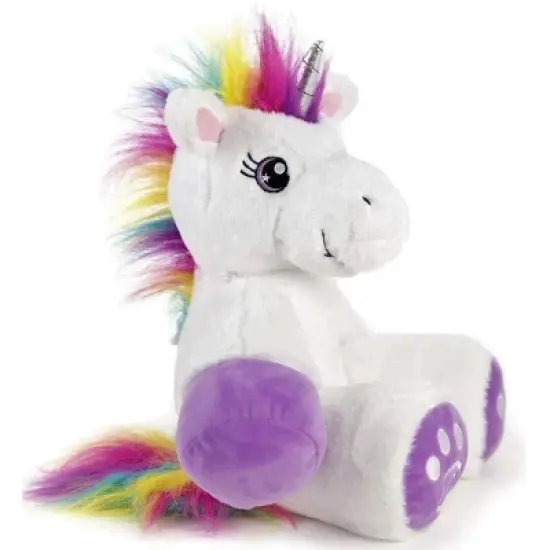 Plushible 18" Large Stuffed Unicorn Plush Animal with Rainbow Hair image {2}