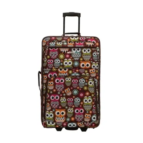 Rockland Jungle 4pc Softside Checked Luggage Set image {9}