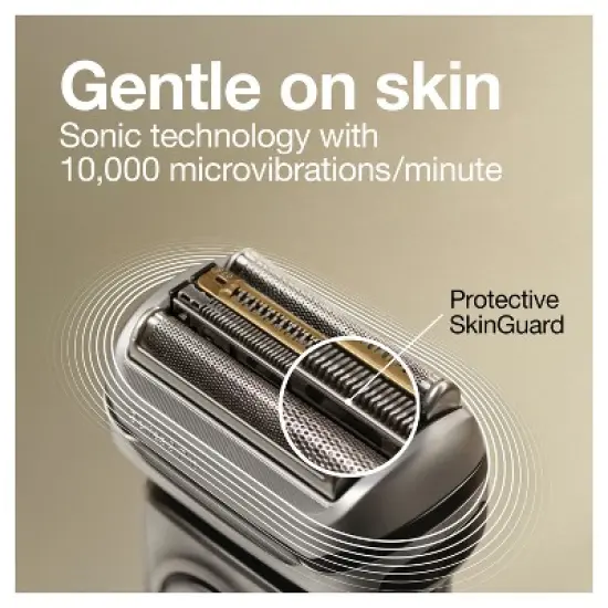 Braun Series 9-9477cc Pro Men's Rechargeable Wet & Dry Electric Foil Shaver with ProLift Trimmer, PowerCase, & SmartCare Center image {4}