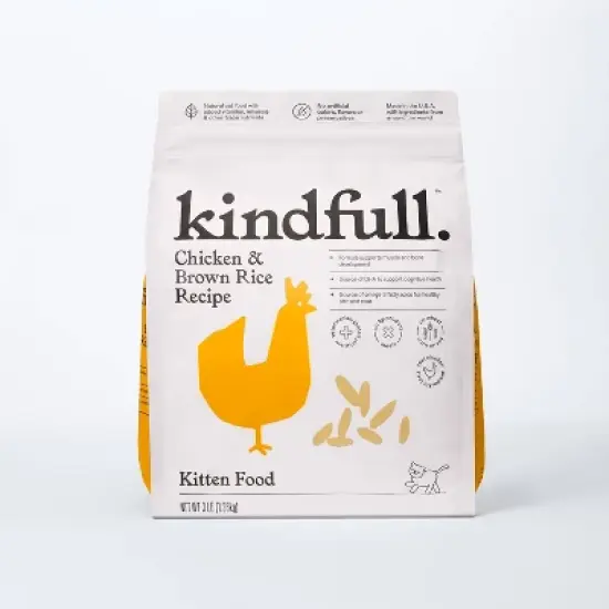 Chicken and Brown Rice Kitten Dry Cat Food - Kindfull&trade; image {4}