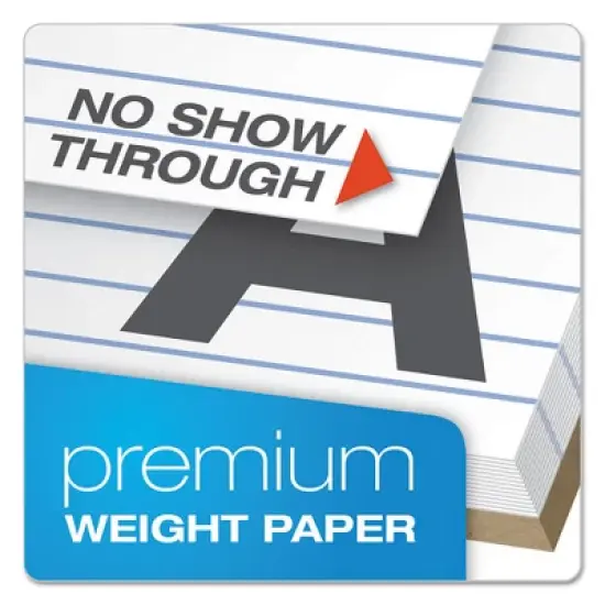 Ampad Gold Fibre Writing Pads, Wide/Legal Rule, 50 White 8.5 x 11.75 Sheets, 4/Pack image {3}