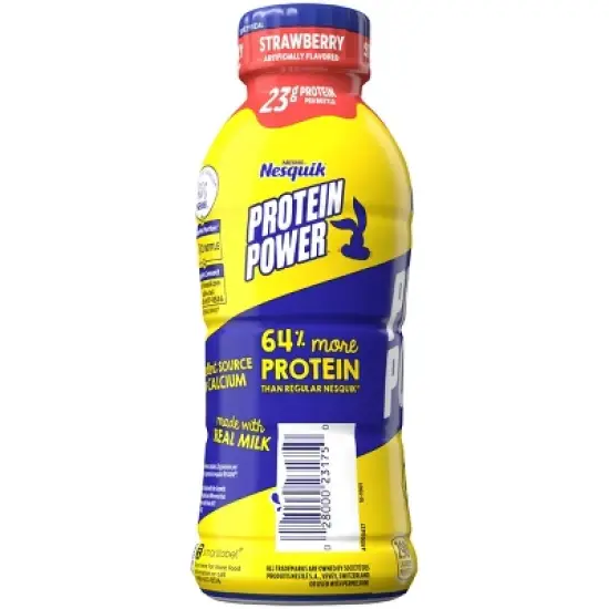 Nesquik Protein Power Strawberry - 14 fl oz​ image {3}