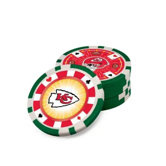 MasterPieces Casino Style 300 Piece Poker Chip Set - NFL Kansas City Chiefs image {5}