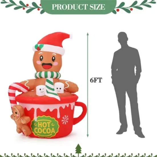 Inflatables Holiday Decoration, Waterproof Indoor Outdoor Xmas Decor Halloween Decor for Yard, Lawn, Garden image {7}