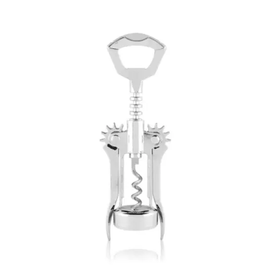 True Glider Silver Winged Corkscrew, Self Centering Worm, Bottle Opener image {6}