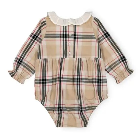 Hope & Henry Baby Ruffle Collar Bubble Romper image {2}