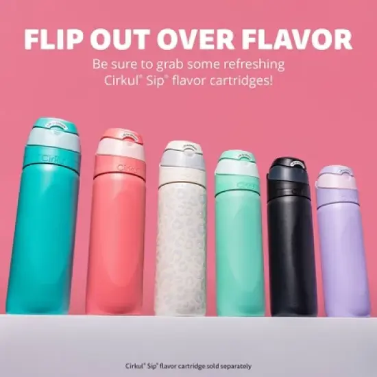 Cirkul Luxe Leopard StrawSip&trade; Flip Bottle - 26oz image {8}