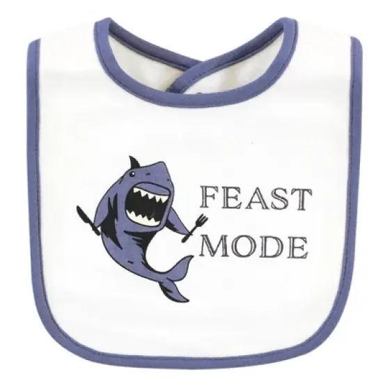 Hudson Baby Infant Boy Cotton Bibs, Food Puns Boy, One Size image {8}