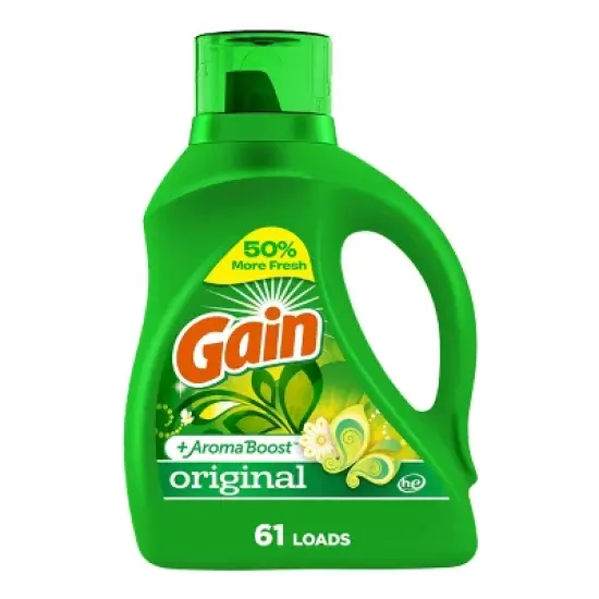 Gain + Aroma Boost Original Scent HE Compatible Liquid Laundry Detergent image {11}