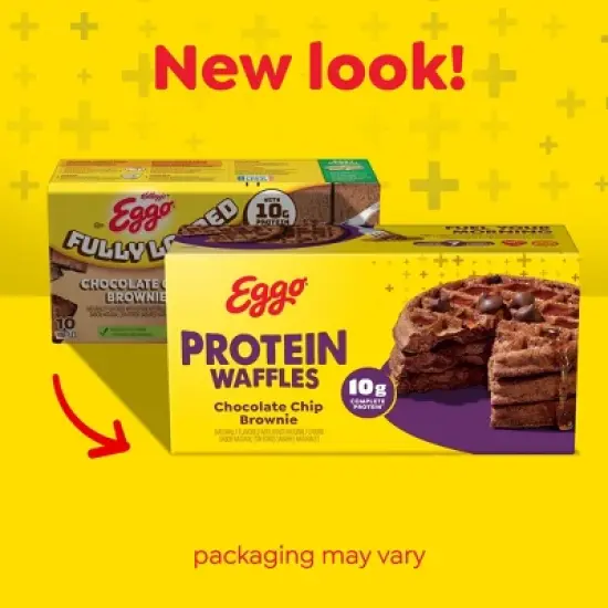 Eggo Frozen Protein Chocolate Chip Brownie Waffles - 12.3oz/10ct image {2}