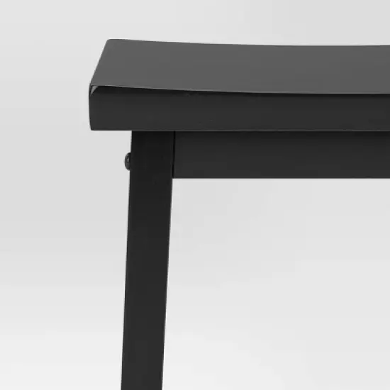 Set of 2 29" Solid Wood Saddle Backless Barstool - Room Essentials&trade; image {4}