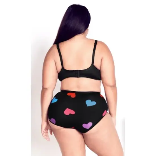 Women's Plus Size  Basic Cotton Fashion 3 Pack Brief - multi | AVENUE image {1}